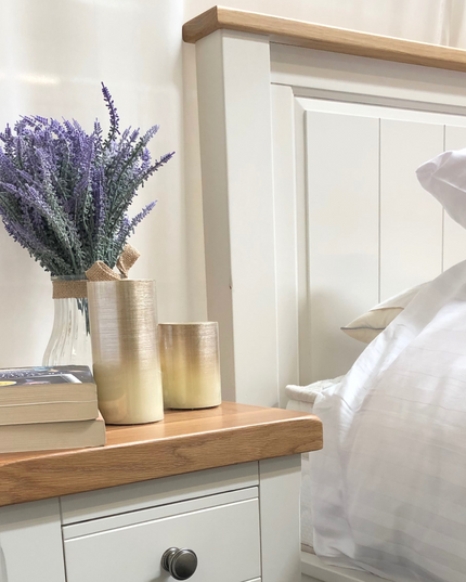 Tusk Grey Painted Bed Frame, Easy Assembly, Thick Slats, Single, Small Double, Double, Kingsize,