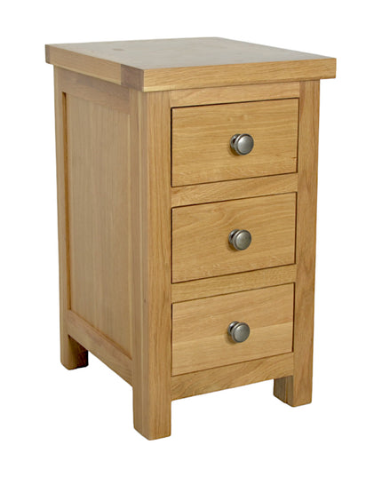 3 Drawer Slim Bedside Table