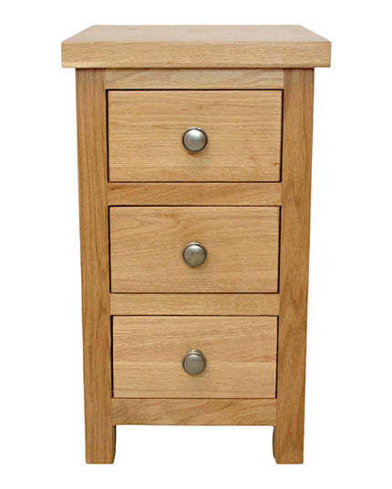 3 Drawer Slim Bedside Table