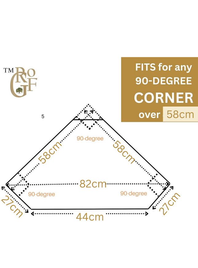 Richmond Oak 100cm Octagonal Corner Unit