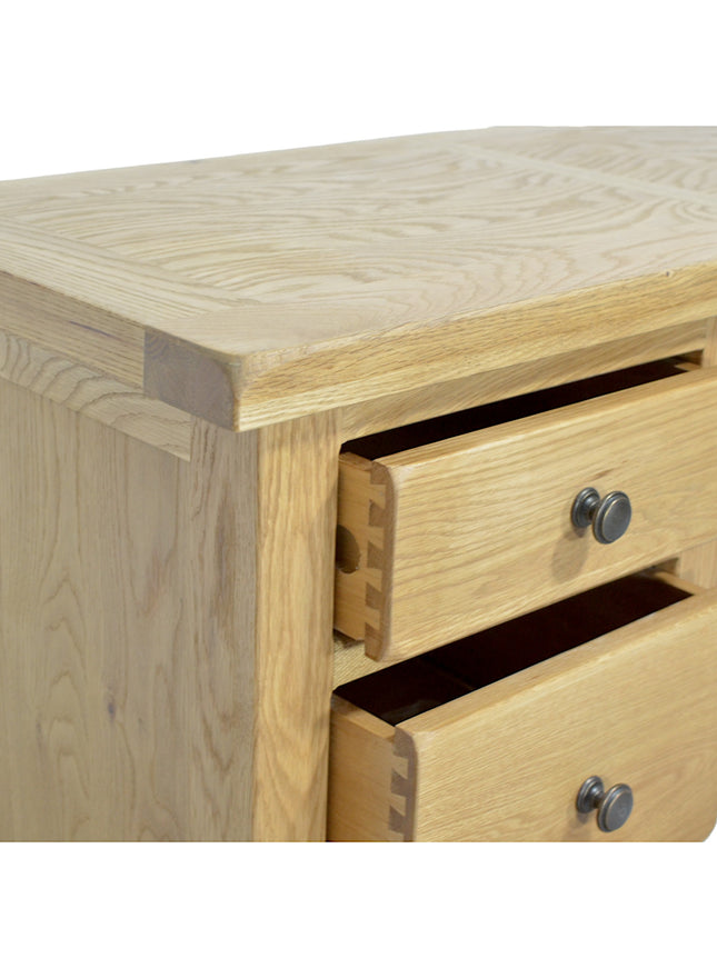 Manhattan Oak 3 Drawer Dressing Table