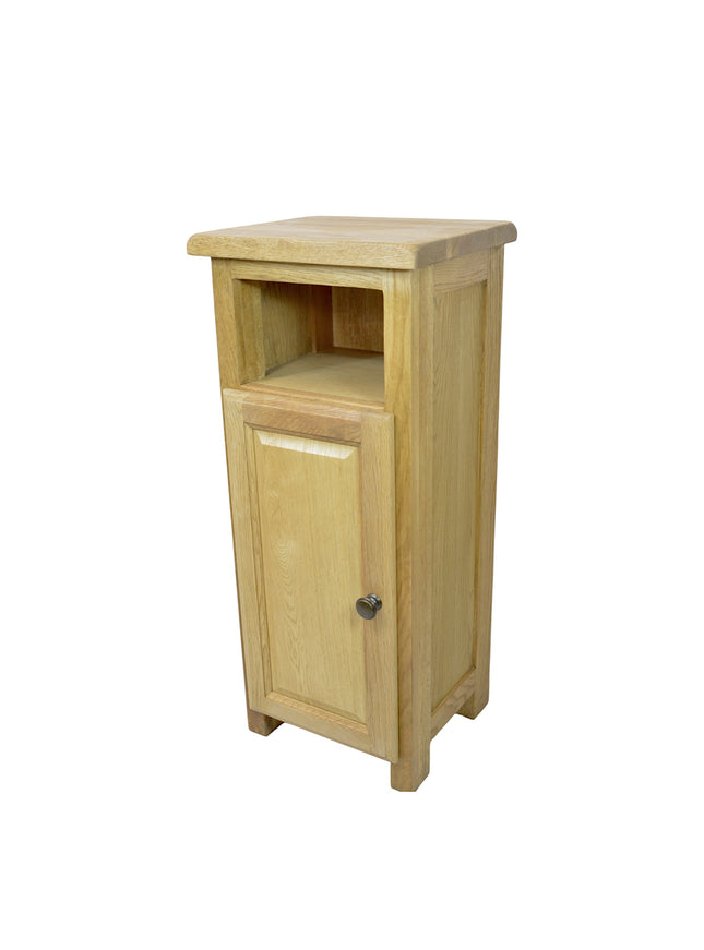 GROFurniture Solid Rustic Slim Oak Storage Cabinet