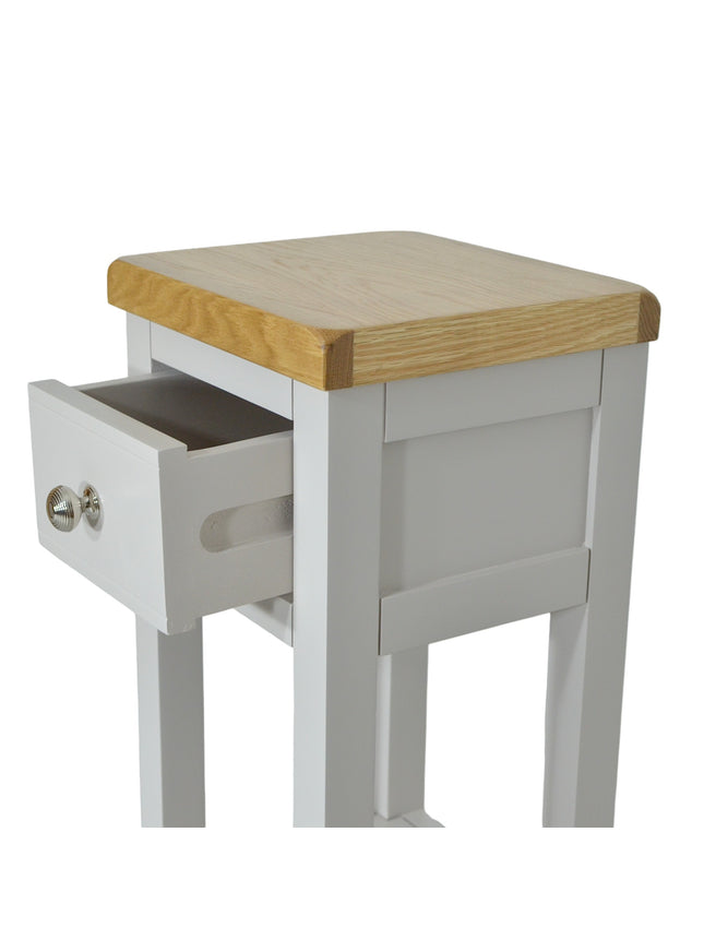 GROFurniture Cashmere Grey 1 Drawer Tall Console Table