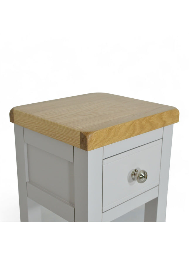 GROFurniture Cashmere Grey 1 Drawer Tall Console Table