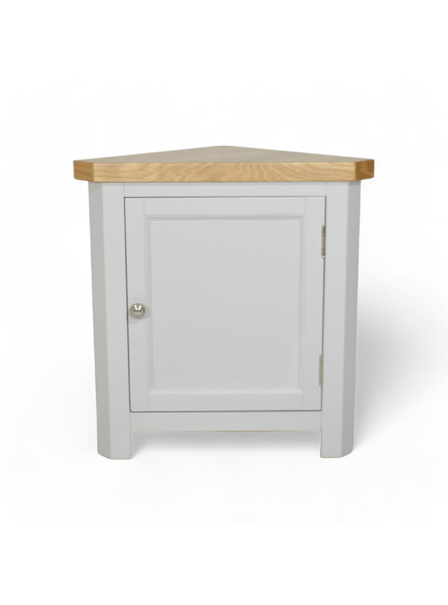 GROFurniture Cashmere Grey Corner Cabinet