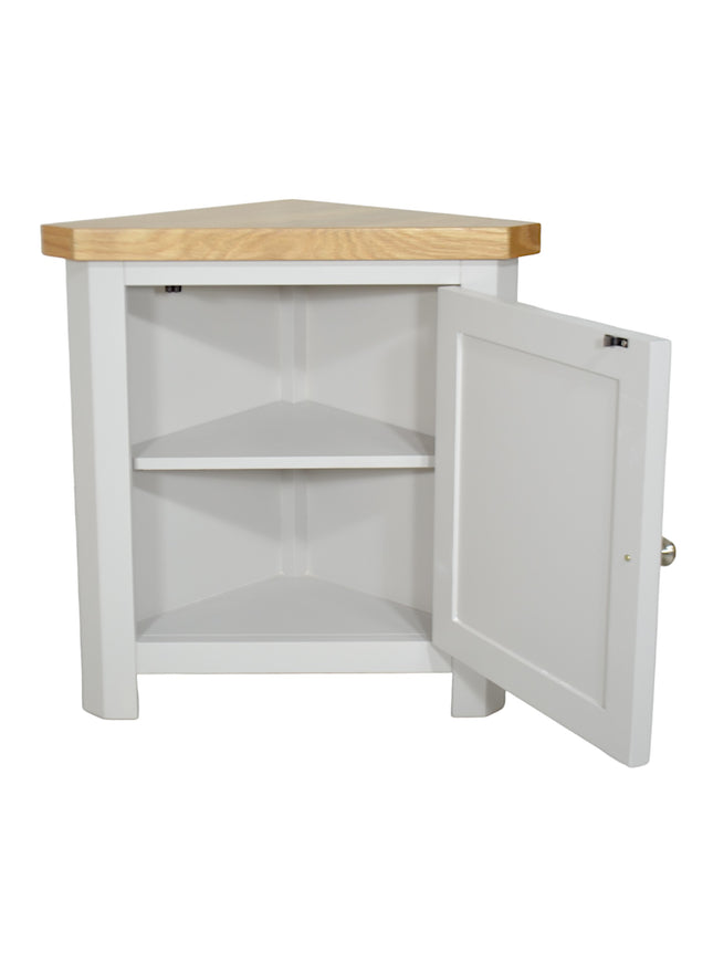 GROFurniture Cashmere Grey Corner Cabinet