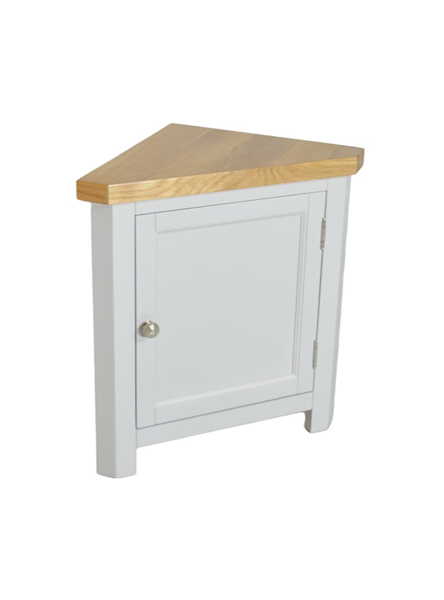 GROFurniture Cashmere Grey Corner Cabinet