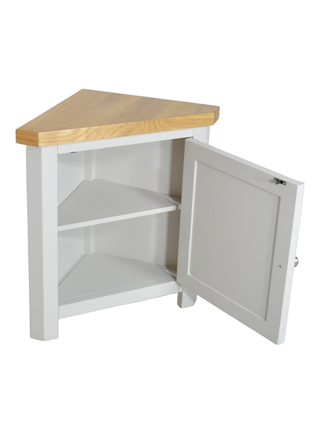 GROFurniture Cashmere Grey Corner Cabinet