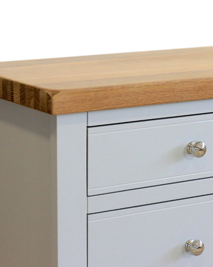 Cashmere Grey 6 Drawer Window Height Chest of Drawers