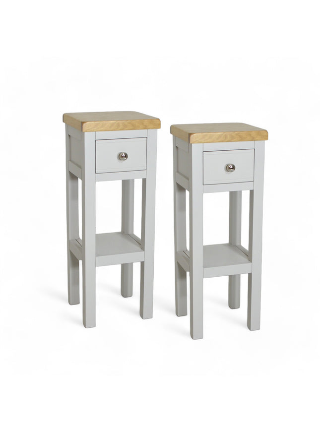 GROFurniture Cashmere Grey 1 Drawer Tall Console Table