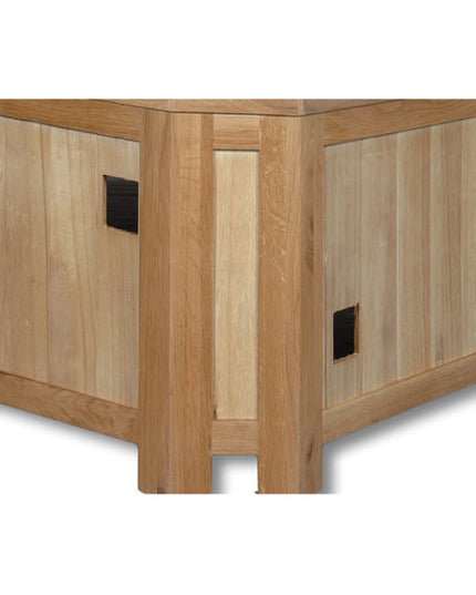 Manhattan Oak Open Corner TV Unit
