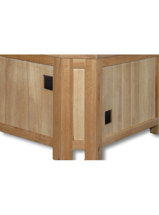 Manhattan Oak Open Corner TV Unit