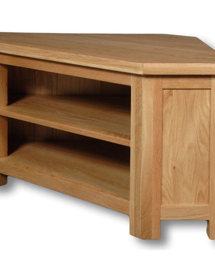Manhattan Oak Open Corner TV Unit