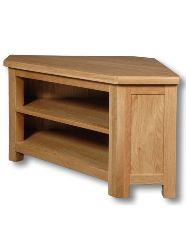 Manhattan Oak Open Corner TV Unit