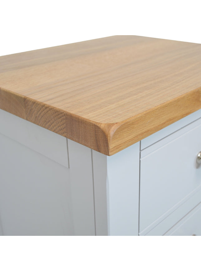 Snow White 1 Drawer Slim Bedside Table -Left Door