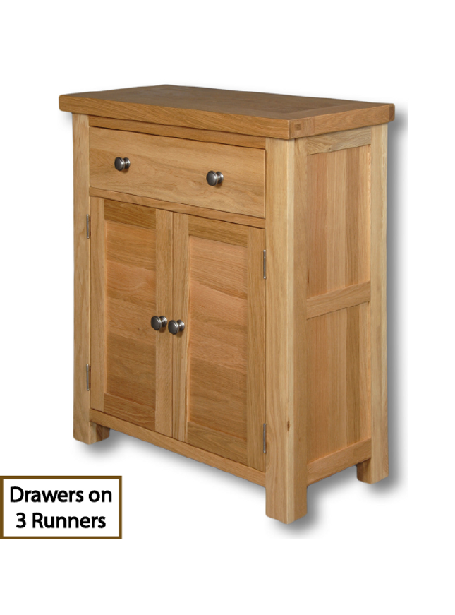Richmond Oak 1 Drawer 2 Door Cabinet