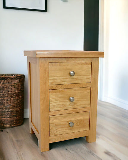 3 Drawer Large Bedside Table