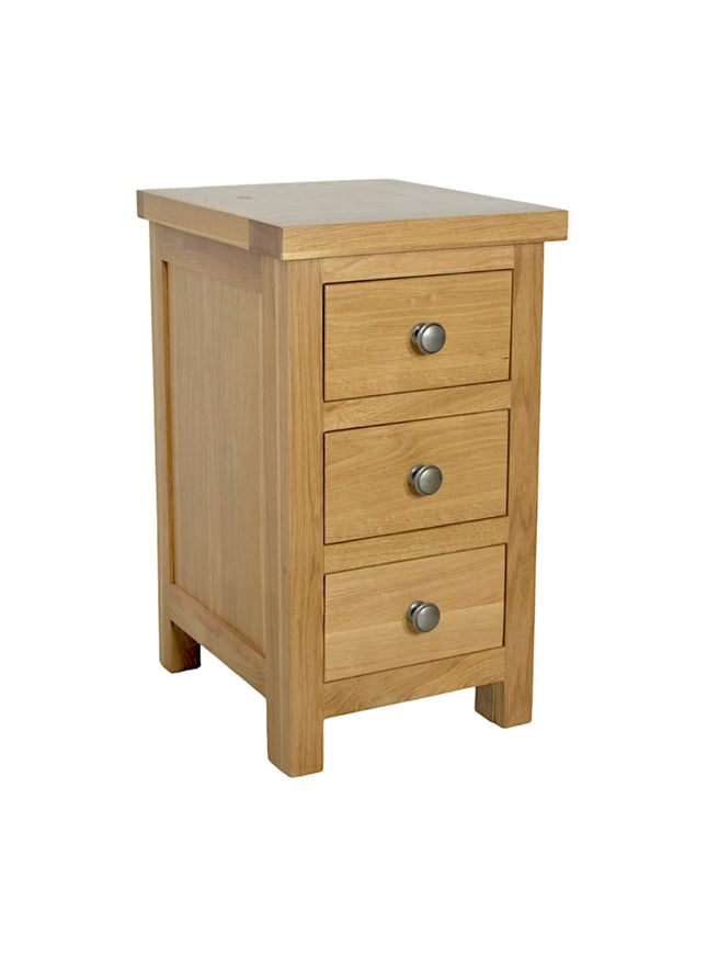 3 Drawer Slim Bedside Table