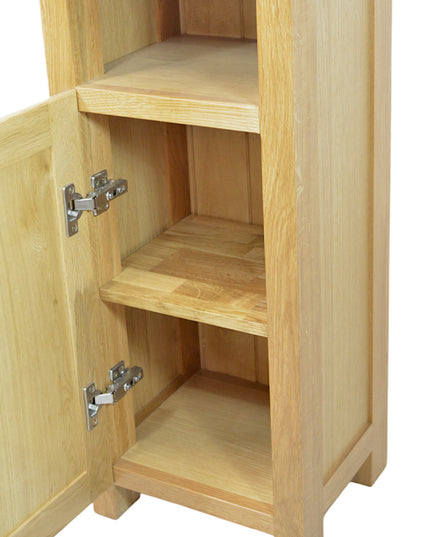 GROFurniture Solid Richmond Slim Oak Storage Cabinet