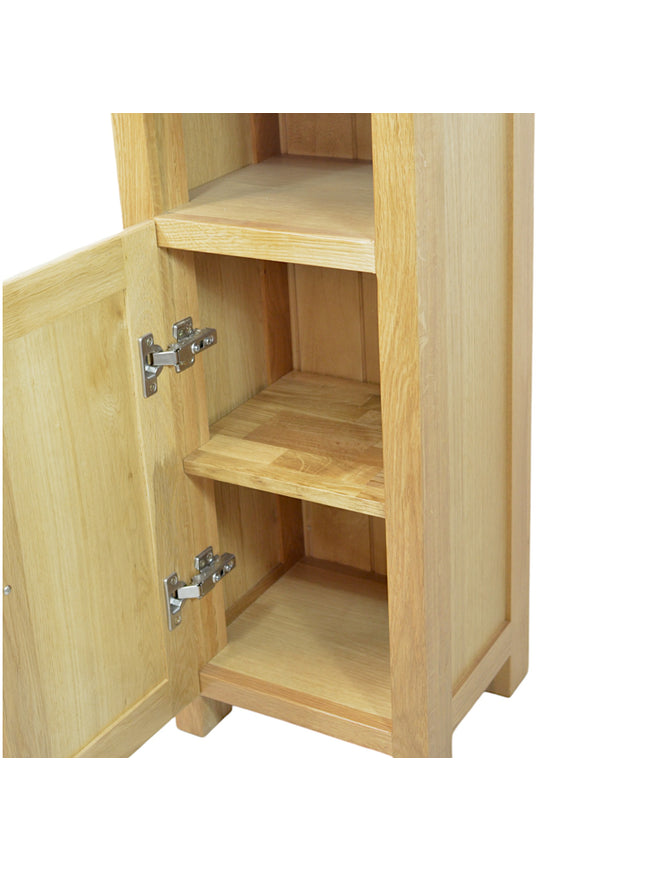 GROFurniture Solid Richmond Slim Oak Storage Cabinet