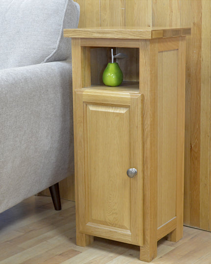 GROFurniture Solid Richmond Slim Oak Storage Cabinet