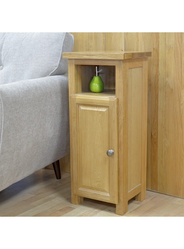 GROFurniture Solid Richmond Slim Oak Storage Cabinet