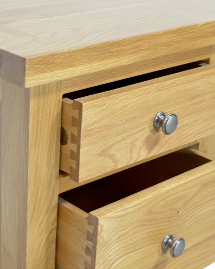 Richmond Oak 3 Drawer Dressing Table