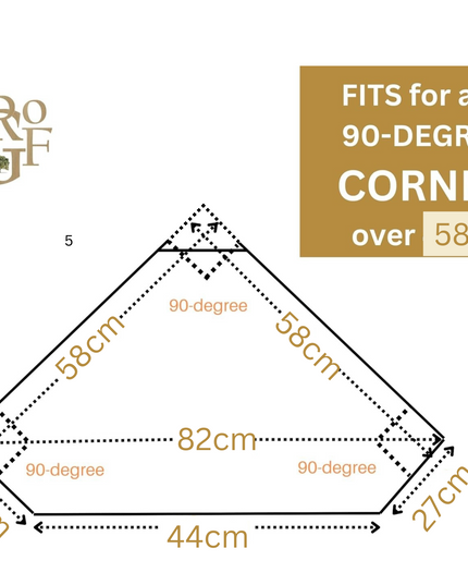 Richmond Oak 100cm Octagonal Corner Unit