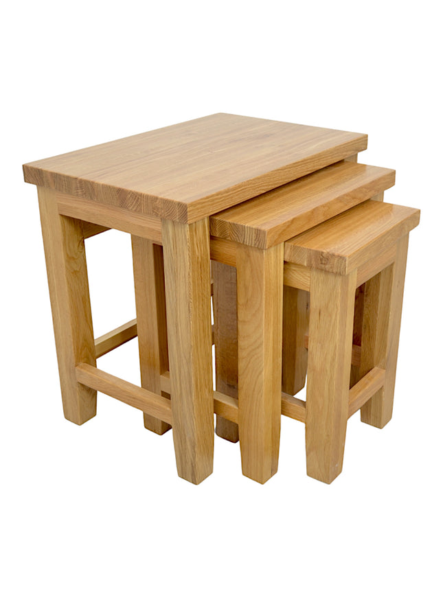 Richmond Oak Nest of 3 Coffee Tables
