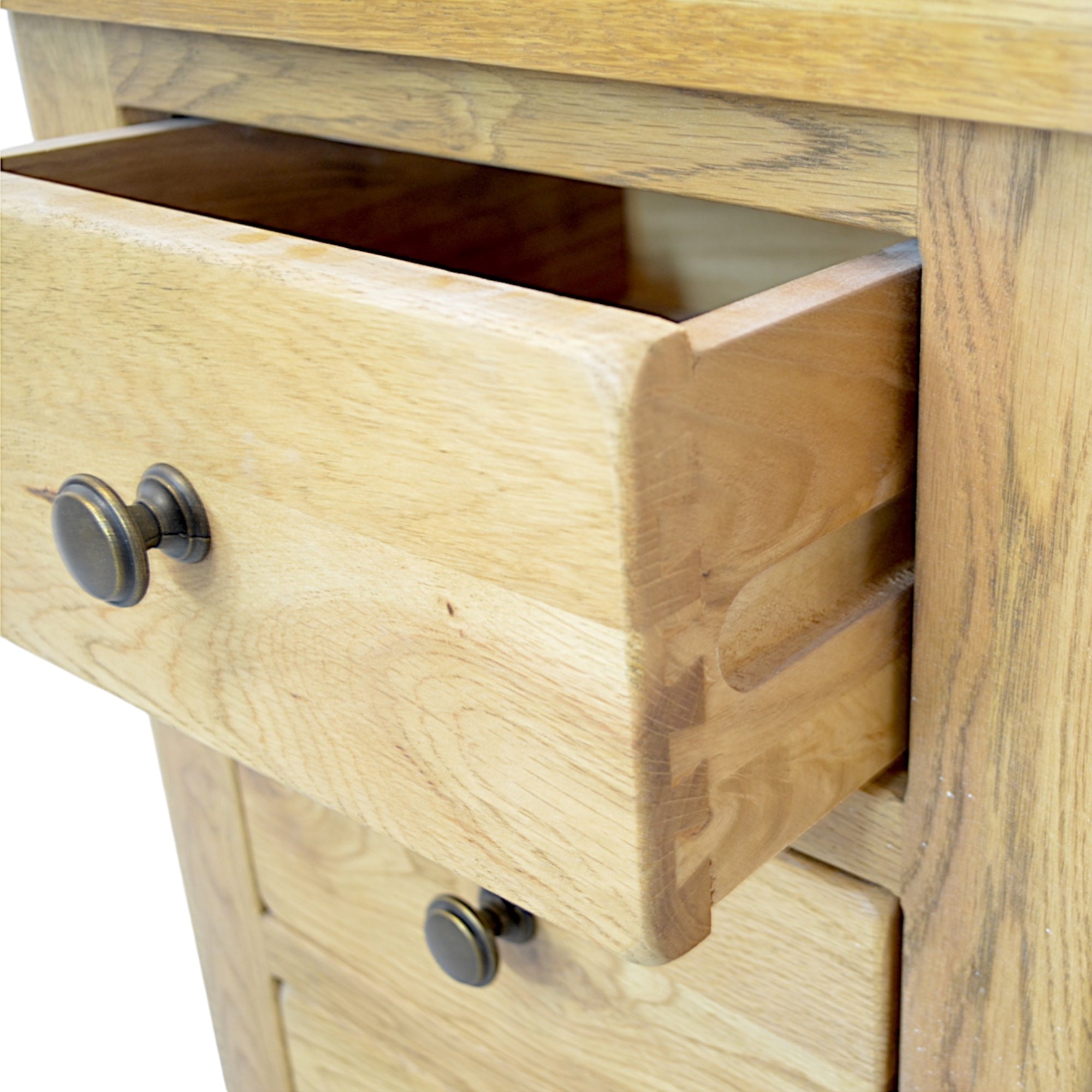 Manhattan Solid Oak 1 Drawer Bedside Cabinet