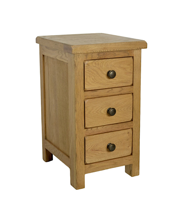 3 Drawer Slim Bedside Table