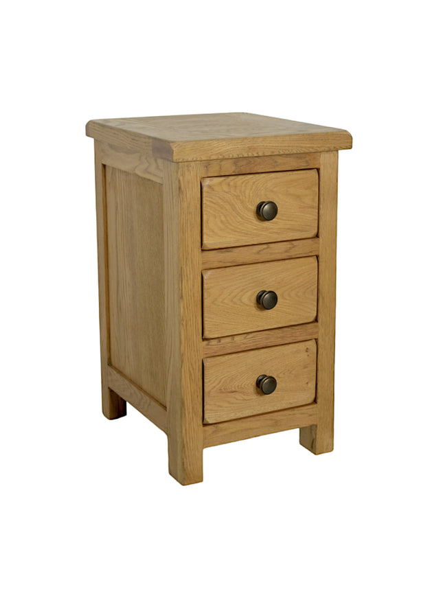 3 Drawer Slim Bedside Table