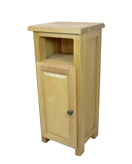 GROFurniture Solid Rustic Slim Oak Storage Cabinet