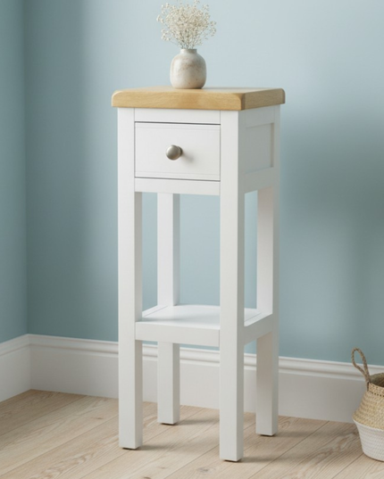 GROFurniture Snow White 1 Drawer Tall Console Table