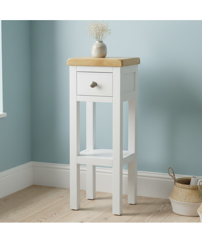 GROFurniture Snow White 1 Drawer Tall Console Table