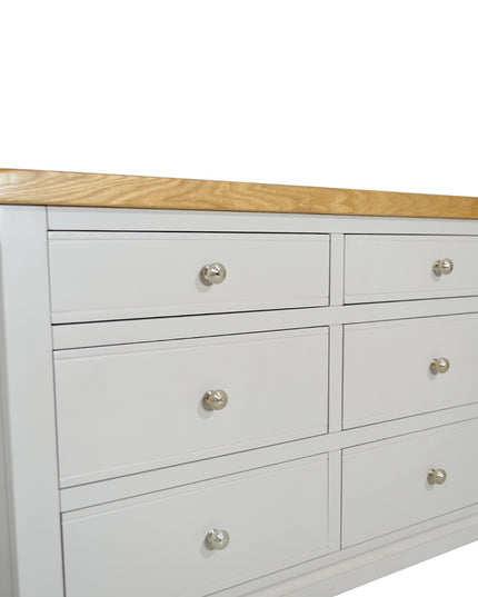 Cashmere Grey Window Height Chest of Drawers