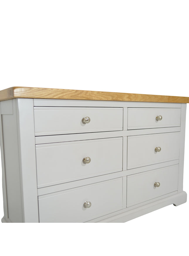 Cashmere Grey Window Height Chest of Drawers
