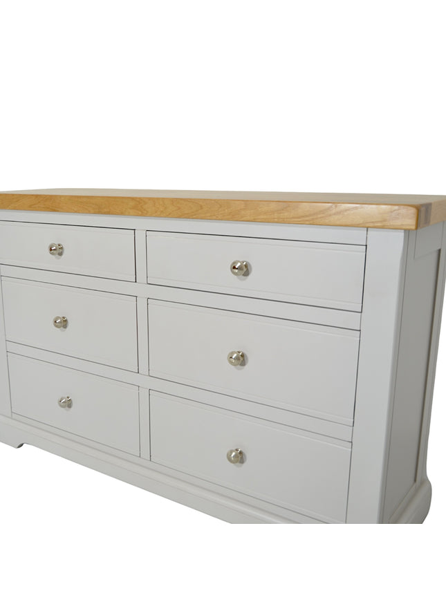 Cashmere Grey Window Height Chest of Drawers