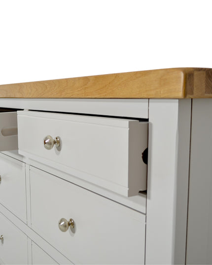Cashmere Grey Window Height Chest of Drawers