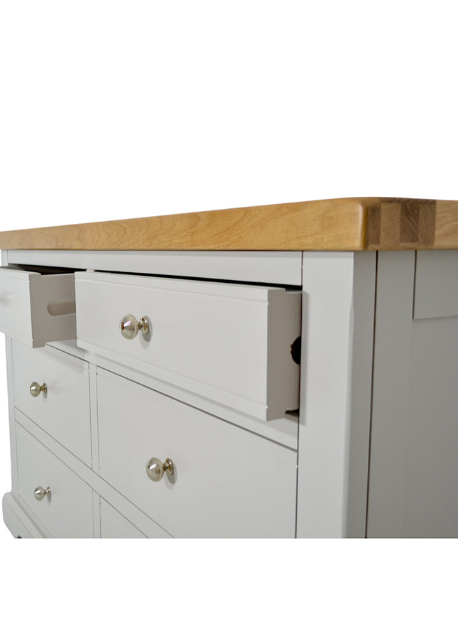 Cashmere Grey Window Height Chest of Drawers