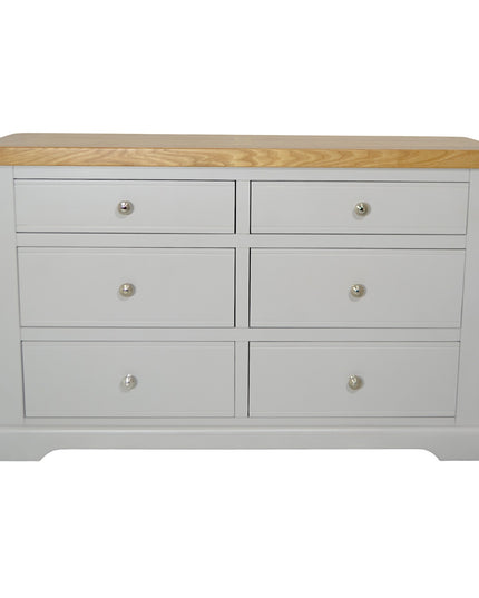 Cashmere Grey Window Height Chest of Drawers