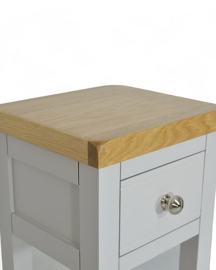 GROFurniture Cashmere Grey 1 Drawer Tall Console Table