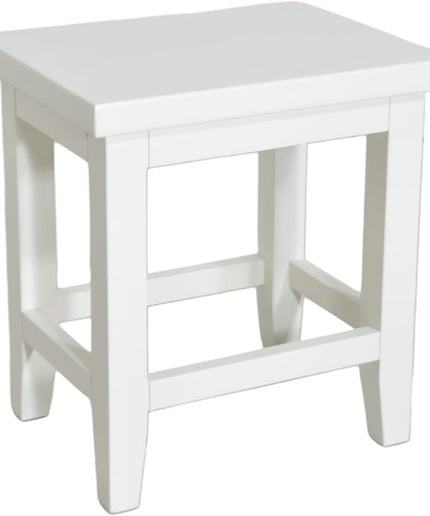 White Painted Nest of 2 Coffee Tables, Stackable Table Decor, for Living Room, Solid Wooden Nesting Tables, Lamp Table, Sofa Table, Ready Assembled