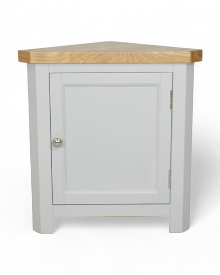 GROFurniture Cashmere Grey Corner Cabinet