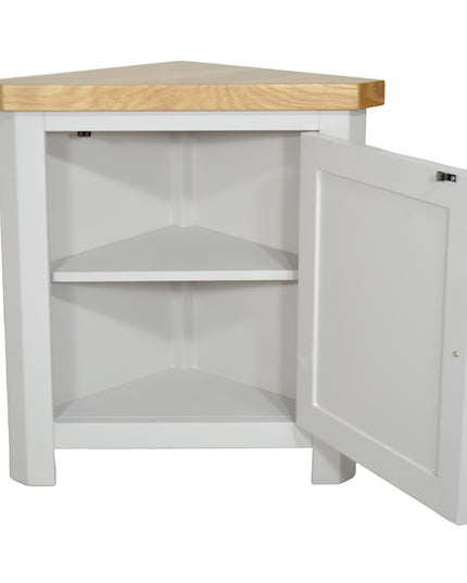 GROFurniture Cashmere Grey Corner Cabinet