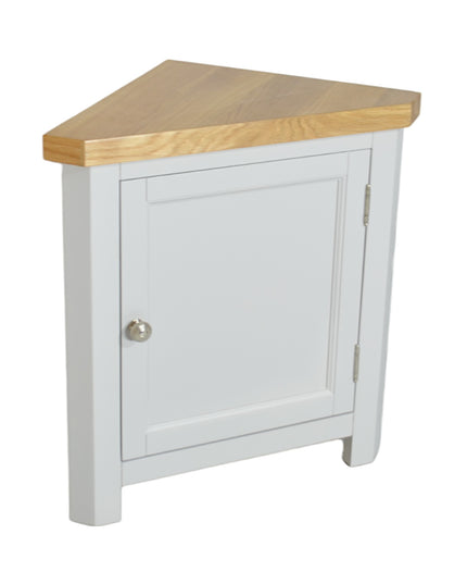 GROFurniture Cashmere Grey Corner Cabinet