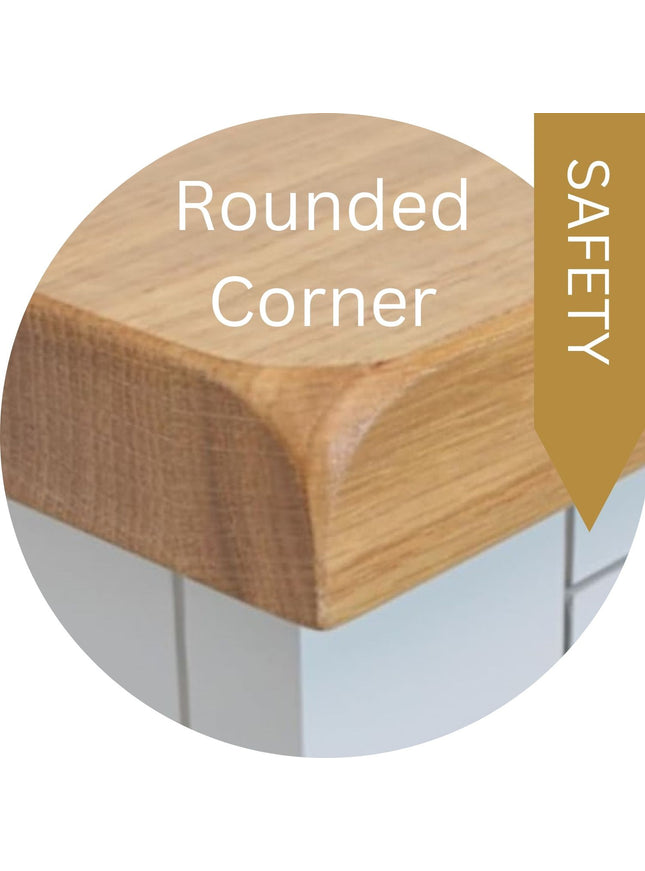 Cashmere Grey  Medium 2 over 3 Chest of Drawers, Fully Assembled Chest of Drawers, Painted Grey Chest of Drawers