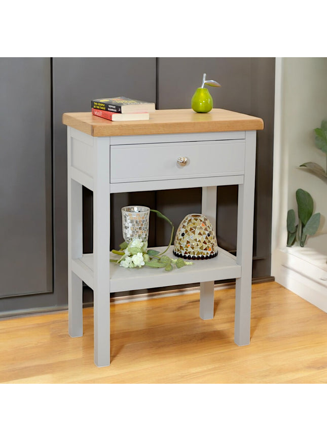 Cashmere Grey 1 Drawer Medium Console Table