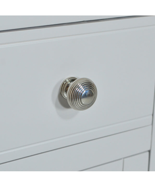 Cashmere Grey 1 Drawer Slim Bedside Table -Left Door