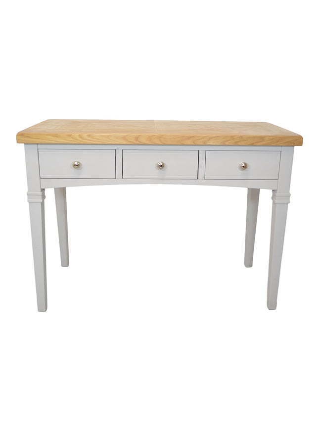 Cashmere Grey Painted 3 Drawers Dressing Table Desk